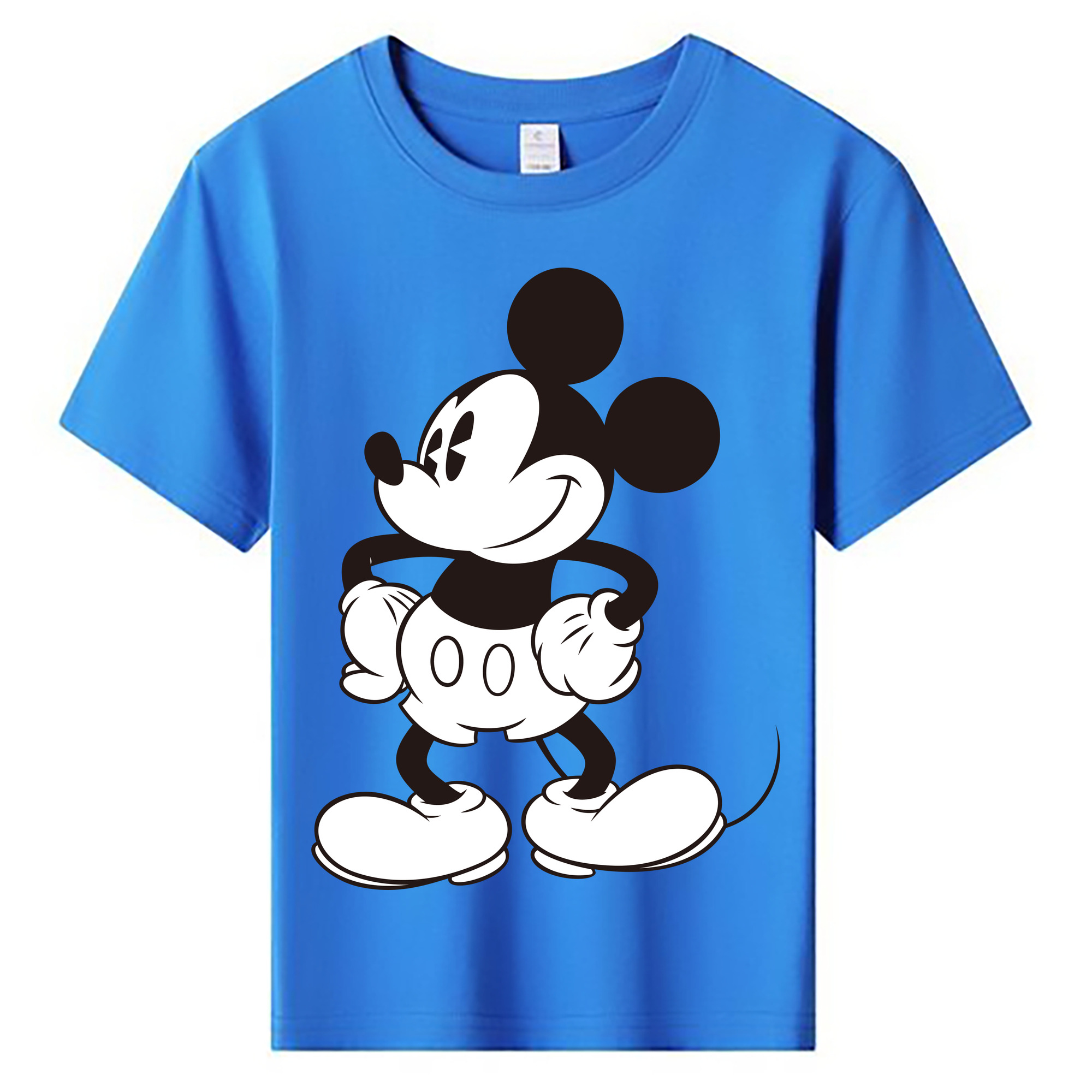 ミッキーマウス Mickey Mouse 綿100％キッズTシャツ（フロントプリント）
